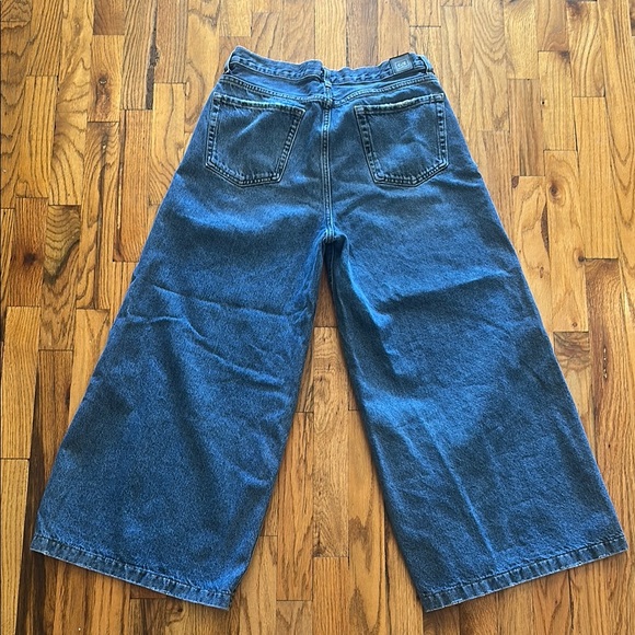 Current/Elliott Women's Blue Wide-Leg Jeans - Picture 3 of 4
